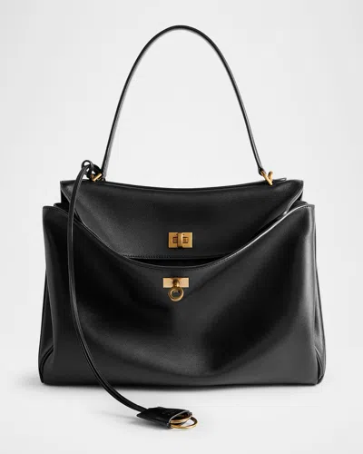BALENCIAGA RODEO MEDIUM LEATHER TOP-HANDLE BAG