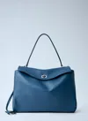 Balenciaga Rodeo Medium Top Handle Bag In Blue
