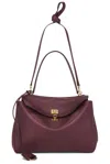 Balenciaga Rodeo Medium Top Handle Bag In Dark Burgundy