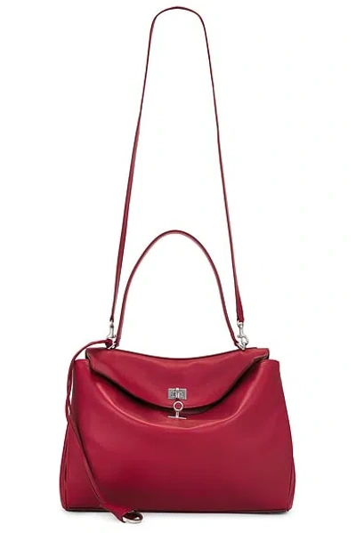 Balenciaga Rodeo Medium Top Handle Bag In Red