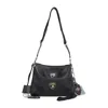 Balenciaga Black Leather Lamborghini Rodeo Shoulder Bag