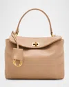 Balenciaga Rodeo Mini Calfskin Shoulder Bag In 2621 Latte