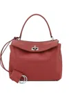 Balenciaga Leather Shoulder Bag In Red