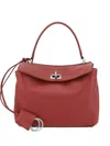 Balenciaga Leather Shoulder Bag In Red
