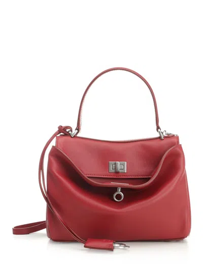 BALENCIAGA RODEO MINI HANDBAGS RED