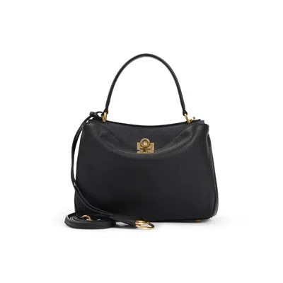 Balenciaga Rodeo Mini Leather Handbag In Black