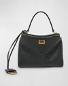 Balenciaga Mini Rodeo Leather Top Handle Bag In 1000 Black