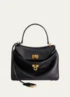 Balenciaga Mini Rodeo Leather Top Handle Bag In Black