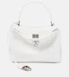 Balenciaga Mini Rodeo Leather Top Handle Bag In White
