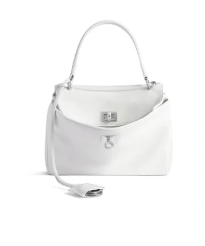 BALENCIAGA WOMEN'S RODEO MINI HANDBAG IN WHITE