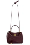 Balenciaga Rodeo Mini Top Handle Bag In Burgundy