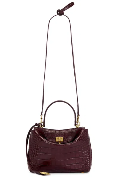 Balenciaga Rodeo Mini Top Handle Bag In Burgundy