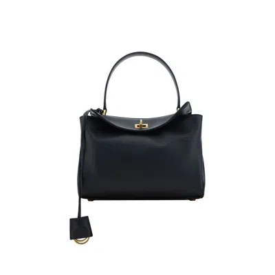 Balenciaga Women's Leather Rodeo Handbag In Black