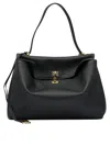 Balenciaga Rodeo Medium Smooth Leather Hand Bags In Black
