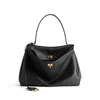 Balenciaga Rodeo Medium Smooth Leather Hand Bags In Black