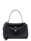 Balenciaga Rodeo Small Leather Top Handle Bag In Black