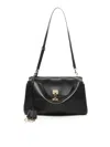 Balenciaga Rodeo Turn-lock Closure Calfskin Shoulder Bag In Black