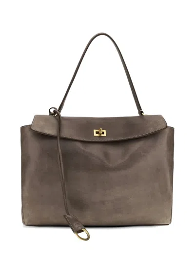 Balenciaga Rodeo Shoulder Bag In Gray