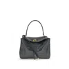 Balenciaga Rodeo Shoulder Bag In Crocodile-print Leather