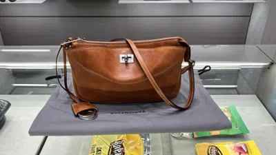 Balenciaga Rodeo Sling Pochette In Brown