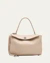 Balenciaga Rodeo Small Calfskin Top-handle Bag In 2910 Almond