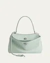 Balenciaga Rodeo Small Calfskin Top-handle Bag In 3837 Green