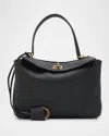 Balenciaga Rodeo Small Grained Leather Top-handle Bag In Black
