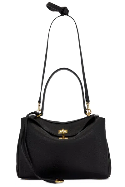 Balenciaga Rodeo Small Grained Leather Top Handle Bag In Black