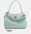 Balenciaga Rodeo Small Calfskin Top-handle Bag In Green