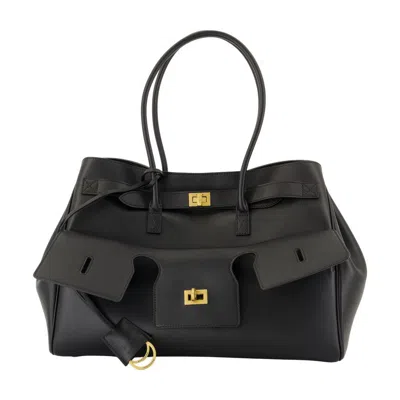Balenciaga Rodeo Small Shopper Bag In Black