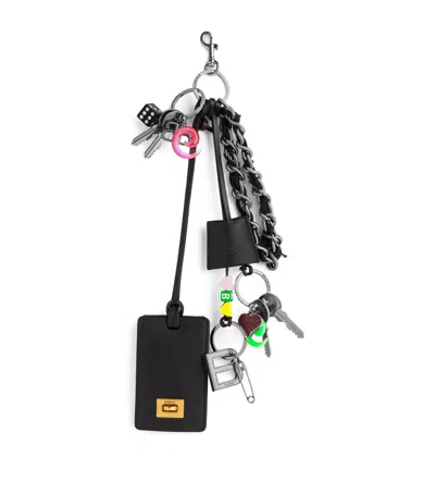 Balenciaga Rodeo Tag Bag Charm In Black