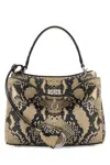 Balenciaga Medium Rodeo Python Print Leather Top Handle Bag