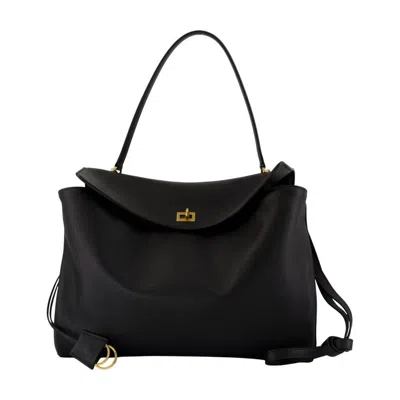 Balenciaga Rodeo Top Handle Large Purse In Black