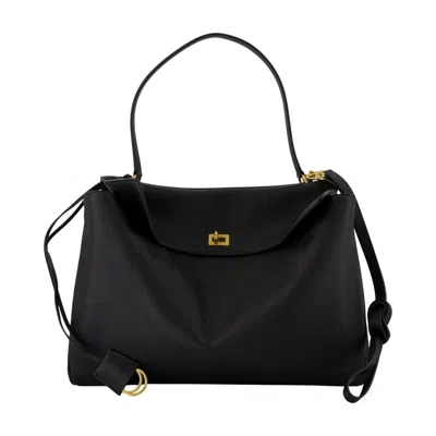 Balenciaga Rodeo Top Handle Large Purse In Black