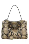 Balenciaga Medium Rodeo Python Print Leather Top Handle Bag In Animal Print