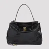 Balenciaga Rodeo Medium Handbag In Smooth Leather In Black