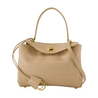 Balenciaga Rodeo Top Handle Small Purse In Yellow
