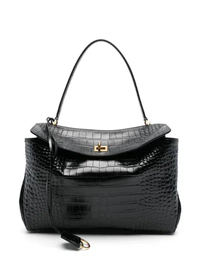 Balenciaga Rodeo Tote Bag In Black
