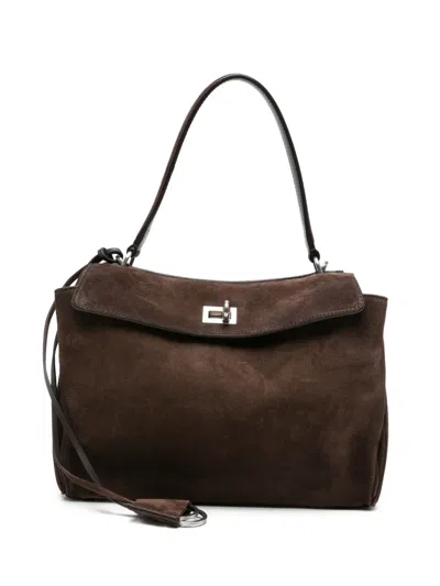 Pre-owned Balenciaga Rodeo Tote Bag In Brown
