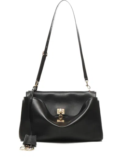 Balenciaga Rodeo Turn-lock Closure Calfskin Shoulder Bag In Black