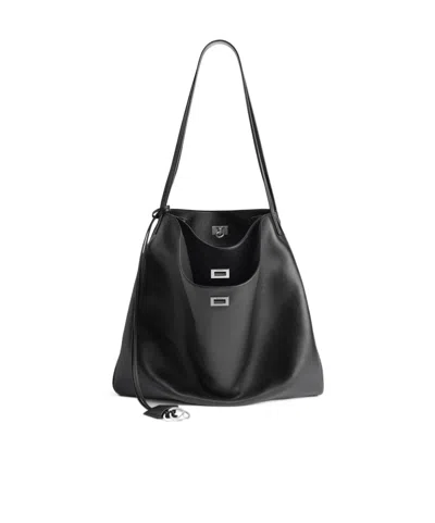 Balenciaga Rodeo Vertical Tote Bag In Black