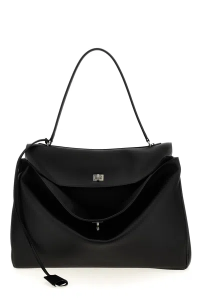 Balenciaga 'rodeo Xl' Shoulder Bag In Black