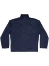 Balenciaga Roll-neck Zip Jacket In Blau