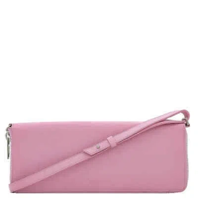 Pre-owned Balenciaga Rose Leather Leash Clutch Bag 658781 2uqjy 5806 In Pink