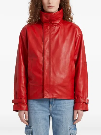 Balenciaga Round Bomber In Red