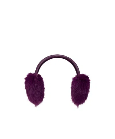 Balenciaga Round Design Earmuffs In Purple
