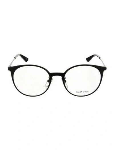 Pre-owned Balenciaga Round Eyeglasses In Black