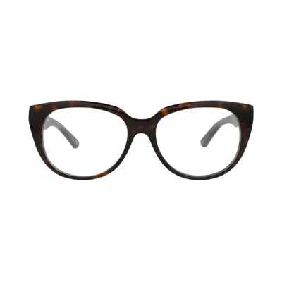 Pre-owned Balenciaga Round-frame Acetate Optical Frames 'havana Transparent' | Multi-color | Women's Size Ones