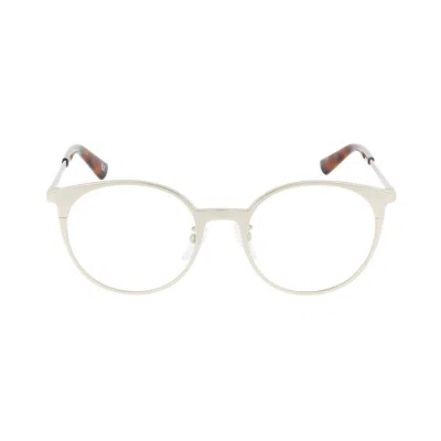 Pre-owned Balenciaga Round-frame Metal Optical Frames 'gold Transparent' | Women's Size Onesize