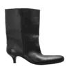 Balenciaga Round-headed Short Boots In Black